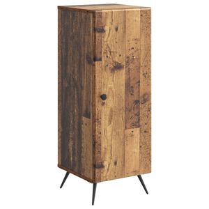 vidaXL Dressoir Oud hout 33 x 34,5 x 90 cm Bewerkt hout