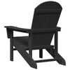 vidaXL Adirondack-stoel Zwart 82 x 74 x 92 cm HDPE