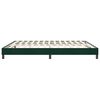 vidaXL Boxspring zonder matras fluweel donkergroen 180x210 cm