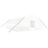 vidaXL Tuinkas met stalen frame 60 m&sup2; 10x6x2,85 m wit