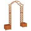 vidaXL Pergola met plantenbak massief vurenhout