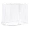 vidaXL Muggennet voor het prieel 220 mesh Wit 2 x 2 x 2 m Polyester