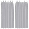 vidaXL Voile Gordijn 2 pcs Donkergrijs 225 x 140 cm Polyester