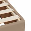vidaXL Boxspring met matras kunstleer cappuccinokleurig 200x200 cm