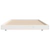 vidaXL Bedframe zonder matras massief grenenhout wit 75x190 cm