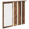 vidaXL Wandgemonteerde kapstok Oud hout 84 x 10 x 80 cm Bewerkt hout