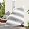 vidaXL Balkon Privacy Scherm Antraciet en wit 140 x 140 cm Stof