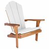 vidaXL Tuinstoel Adirondack Naturel Massief Teakhout