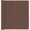 vidaXL Balkon Scherm Bruin 110 x 200 cm Oxford Stof
