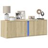 vidaXL Tv-wandmeubel met LED-verlichting 100x31x35 cm sonoma eiken