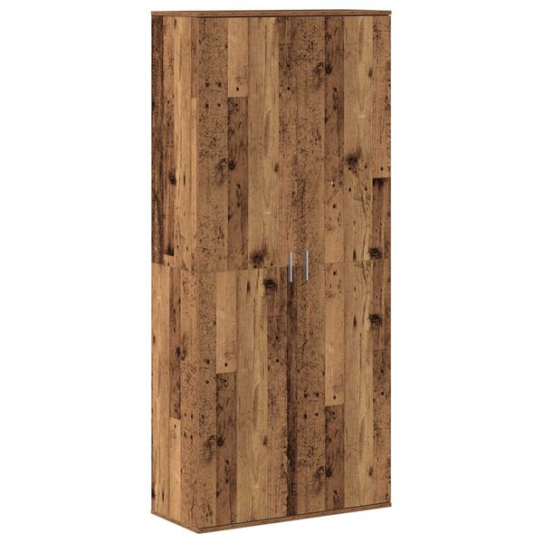 vidaXL Hoogboard Oud Hout 80 x 35 x 180 cm Bewerkt hout