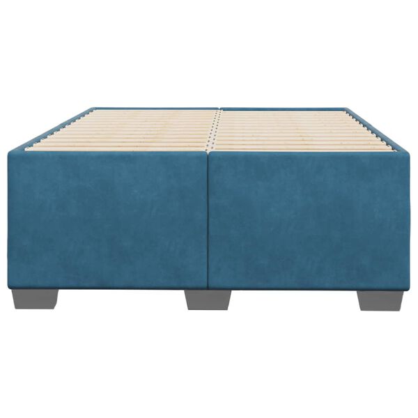 vidaXL Bedframe fluweel blauw 120x200 cm