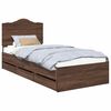 vidaXL Bedframe met lade Bruine eik 75 x 190 cm Ingenieurshout