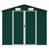 vidaXL Tuinschuur 205x129x183 cm gegalvaniseerd staal groen
