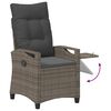 vidaXL Recliner Tuinstoelen 56 x 60 x 112 cm staal