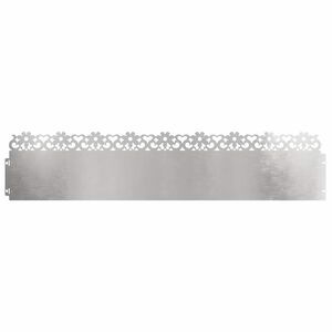 vidaXL Gazonranden 10 pcs Zilver 103 x 0,05 x 22 cm Roestvrij staal