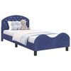 vidaXL Bedframe voor kinderen met hoofdbord Politieblauw 80 x 200 cm