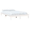 vidaXL Bedframe massief grenenhout wit 140x200 cm
