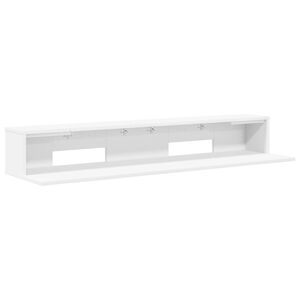 vidaXL studiobureau Wit 152 x 36 x 19,5 cm Bewerkt hout
