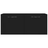 vidaXL Wandkast 80x36,5x35 cm bewerkt hout zwart