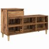 vidaXL Schoenenkast met lade Oudhout 102 x 36 x 60 cm Bewerkt hout