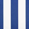 vidaXL Inklapbaar Zonnescherm Blauw en Wit 350 x 200 cm