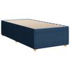 vidaXL Boxspring met matras stof blauw 80x200 cm