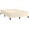 vidaXL Bedframe zonder matras 120x190 cm kunstleer cr&egrave;me