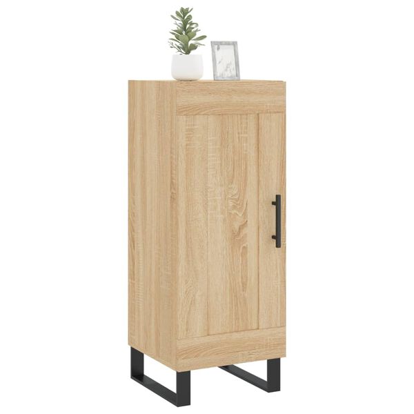 vidaXL Dressoir 34,5x34x90 cm bewerkt hout sonoma eiken