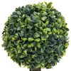 vidaXL Kunstplanten met pot 2 st buxus bolvorming 41 cm groen