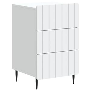 vidaXL Nachtkastje met lade Wit 43x 41 x 68 cm Bewerkt hout