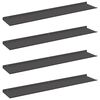 vidaXL Drijvende plank 4 st Zwart 100 x 18 x 2,5 cm Staal