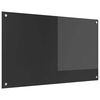 vidaXL Keukenachterwand Donkergrijs 100 x 60 cm gehard glas