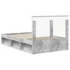 vidaXL Bedframe met hoofdeinde Beton 120 x 200 cm Massief grenenhout