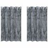 vidaXL Velvet Gordijnen 2 st Zilvergrijs 175 x 140 cm Fluweel
