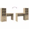 vidaXL Bureau met lade 2 pcs Sonoma Eiken