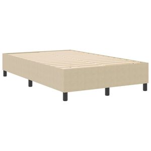 vidaXL Platform bedframe Grijs groen 120 x 190 cm Stof