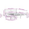 vidaXL Bedframe zonder matras massief grenenhout 150x200 cm