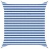vidaXL Zonneschaduwzeil Blauw en Wit 3,6 x 3,6 m HDPE