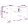 vidaXL Salontafel met opslag Beton Grijs 92 x 53 x 45 cm Bewerkt hout