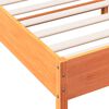 vidaXL Bedframe zonder matras massief grenenhout wasbruin 150x200 cm