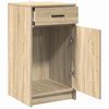 vidaXL Dressoir met lade Sonoma eiken 40 x 40,5 x 75 cm Bewerkt hout