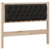 vidaXL Hoofdbord Anders Bruin en zwart 100 cm Massief grenenhout