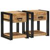 vidaXL Nachtkastjes 2 stuks 40x40x50 cm Massief ruw hout Mango