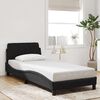 vidaXL Bedframe met hoofdeinde "Dover" 80x200 cm fluweel zwart