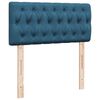 vidaXL Boxspring met matras fluweel blauw 90x200 cm