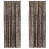 vidaXL Velvet Gordijnen 2 st Cappuccino 245 x 140 cm Fluweel