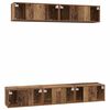 vidaXL Tv-meubelset Wandgemonteerd 5 pcs Oud Hout Bewerkt hout