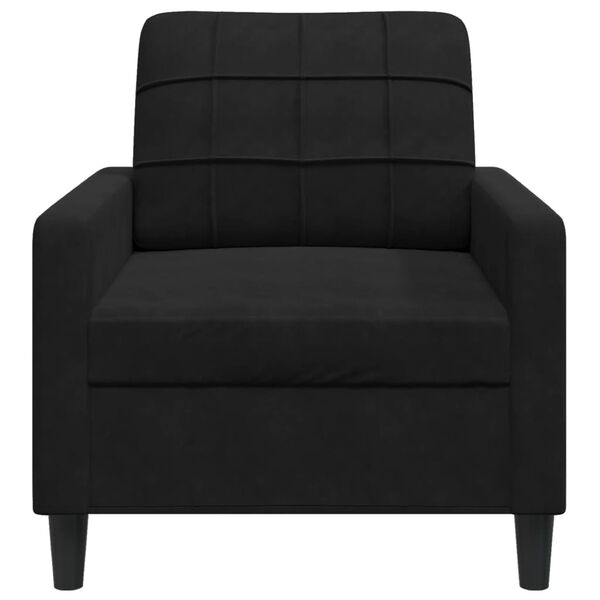 vidaXL Fauteuil 60 cm fluweel zwart