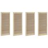 vidaXL Kastdeur 4 pcs Naturel 140.5 x 2 x 59.5 cm Massief grenenhout